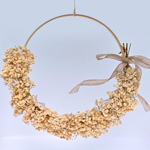 Image of Cortina Artificial Flowers for Decoration | Aesthetic Room Decor, Home Decor, Living Room Decor & Bedroom Decor | Artificial Flower Wall Decor | Great for Gifting - Beige - 35x2x35 CM