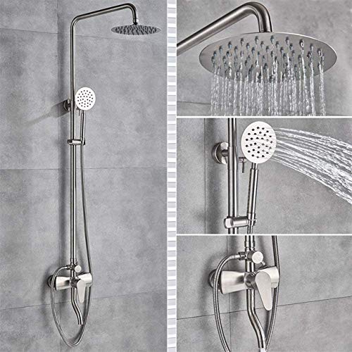 Système de douche big rainfall brossé pour transformer votre salle de bain en spa à la maison