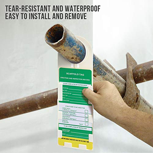 Scaffold Status Holder And Tags Scaffolding Safety Inspection Tags Do Not Use Scaffold Tags 10 Pcs #TOP2