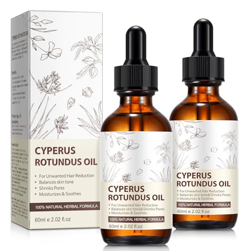 2 Pack Natural Cyperus Rotundus Oil for Hair Removal
