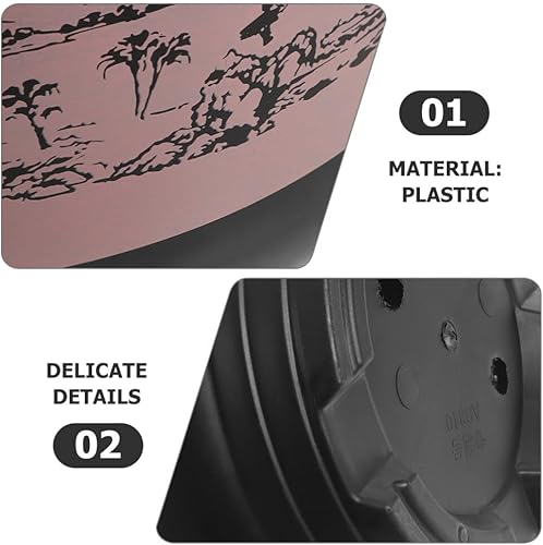 Miniatura 9 de GANAZONO 2 macetas de plástico para bonsái de estilo chino, maceta de orquídea Zisha, maceta redonda, maceta de araña para interior y exterior,