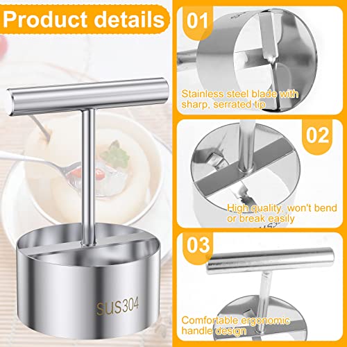 Abizarch Conjunto de 2 peças de descaroçador de frutas de aço inoxidável, fácil de usar, conjunto de