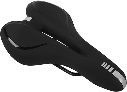 DAWOT Cómodo cojín de asiento de bicicleta ancho acolchado para ejercicio y bicicleta de carretera cómodo cojín de asiento de bicicleta para hombres