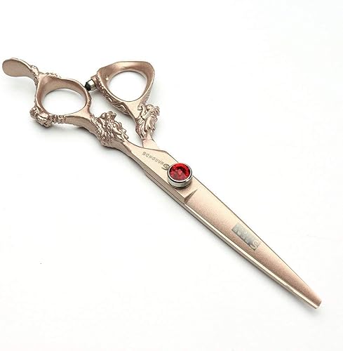 Miniatura 5 de Tijeras de pelo de 6789 pulgadas 440C de alta dureza para peluqueros, cortes de pelo, tijeras de corte profesional (6 pulgadas, 2 piezas)