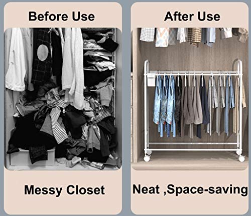Rangement de penderie extensible pour organiser un petit dressing