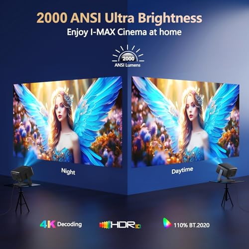 Goiaey 2000 ANSI/ Official-NetfIix/360°Stand Outdoor Projector の商品画像 1