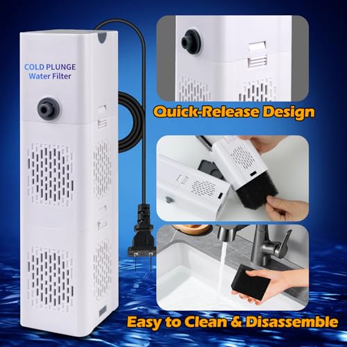 image for GFYYBKJ Cold Plunge Filter, Cold Pod Ice Bath Tub Filter, 500 GPH, Ice