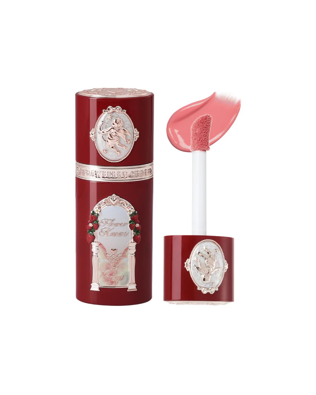 Strawberry Cupid All Day Glow Liquid Blush,Sweat & Water-Resistant Dewy Blush for Cheeks,Blendableand Hydrating Coral Pink Face Makeup for Women & Girls,0.25 Fl Oz(04 Apple Glow)