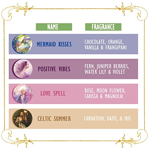 Soul Sticks Hand-Rolled Incense Sticks Variety 4 Pack | 100% Natural Masala Incense Organic Home Fragrance Agarbatti | 15 Grams Per Pack - 60 Grams Total (Medieval Magic) #TOP1