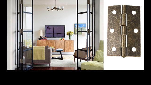 Lot De 4 Charnières De Porte De 10,2 Cm, En Acier Inoxydable Noir Avec Vis Pour Différentes