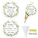 10 Stück Abschiedsgeschenk Erzieherin, Gastgeschenke Hochzeit, Gastgeschenke Geburtstag Schön dass es dich gibt Gastgeschenk Taufe, Geschenkanhänger mit Kegeltüten und Aufkleber Süßigkeiten Tüten