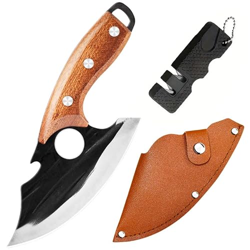 BOPOTI Meat Cleaver,7.4 inch Kitchen Knife,Sharp Blade Easy Cleaning for Home Kitchen & Restaurant,Outdoor Camping BBQ,Lightweight and Portable