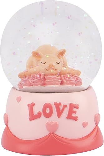 Estatua de cerdo, mini figura de cerdo, decoración del hogar de resina, estatua de jardín de animales de la suerte para micro paisaje (cerdo de