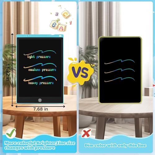 Image of Kids Travel Essential 12 Inch LCD Writing Tablet for Kids, 2 Pack | Toys for Ages 3-8, Preschool Classroom Must Haves, Electronic Drawing Board, Birthday Gifts for Boys & Girls