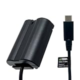 Wasabi Power DCC-ENEL15 Dummy Battery DC Coupler with USB-C Input for Nikon EN-EL15, EP-5B and Nikon 1 V1 D500 D600 D610 D750 D780 D800 D800E D810 D810A D850 D7000 D7100 D7200 D7500 Z5 Z6 Z6II Z7 Z7II