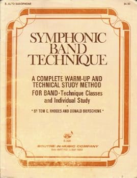 Paperback Symphonic Band Technique: Eb Alto Saxaphone Book
