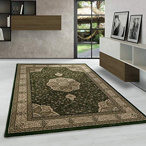 Carpetsale24 Orientteppich Kurzflor Orientalischer Teppich, Klassisch Oriental Ornament Medaillon...