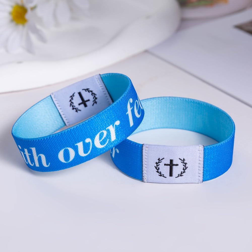 Goohopsun Daily Bible Verse Bracelets Scan with NFC Function, Waterproof Design, Jesus is King Scripture Bible Bracelet for Men and Women, Faith Over Fear Inspirational Faith Gift - Image 6