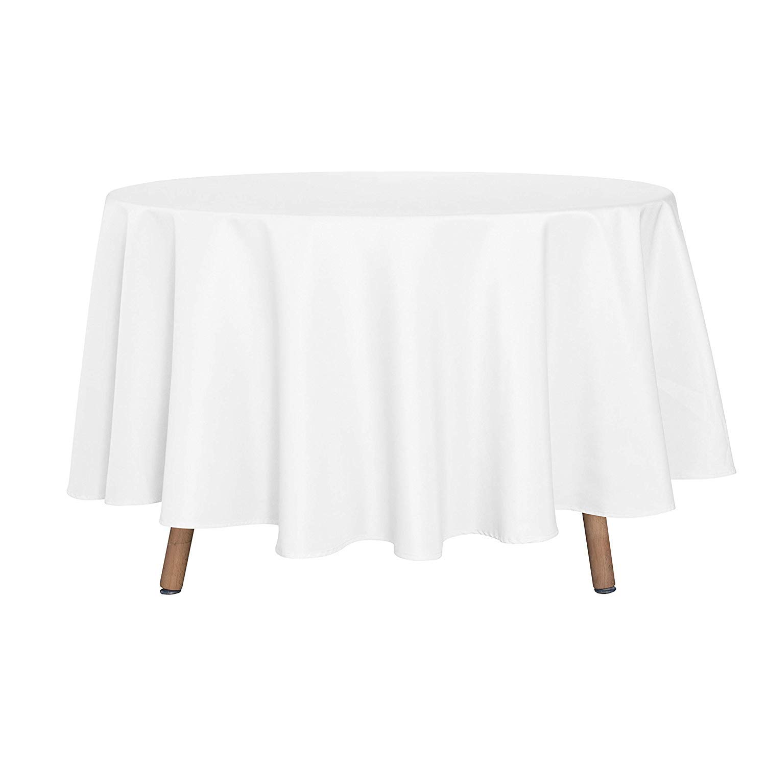 Weiße Runde Tischdecke 335cm - Polyester Bankett Tischdecke