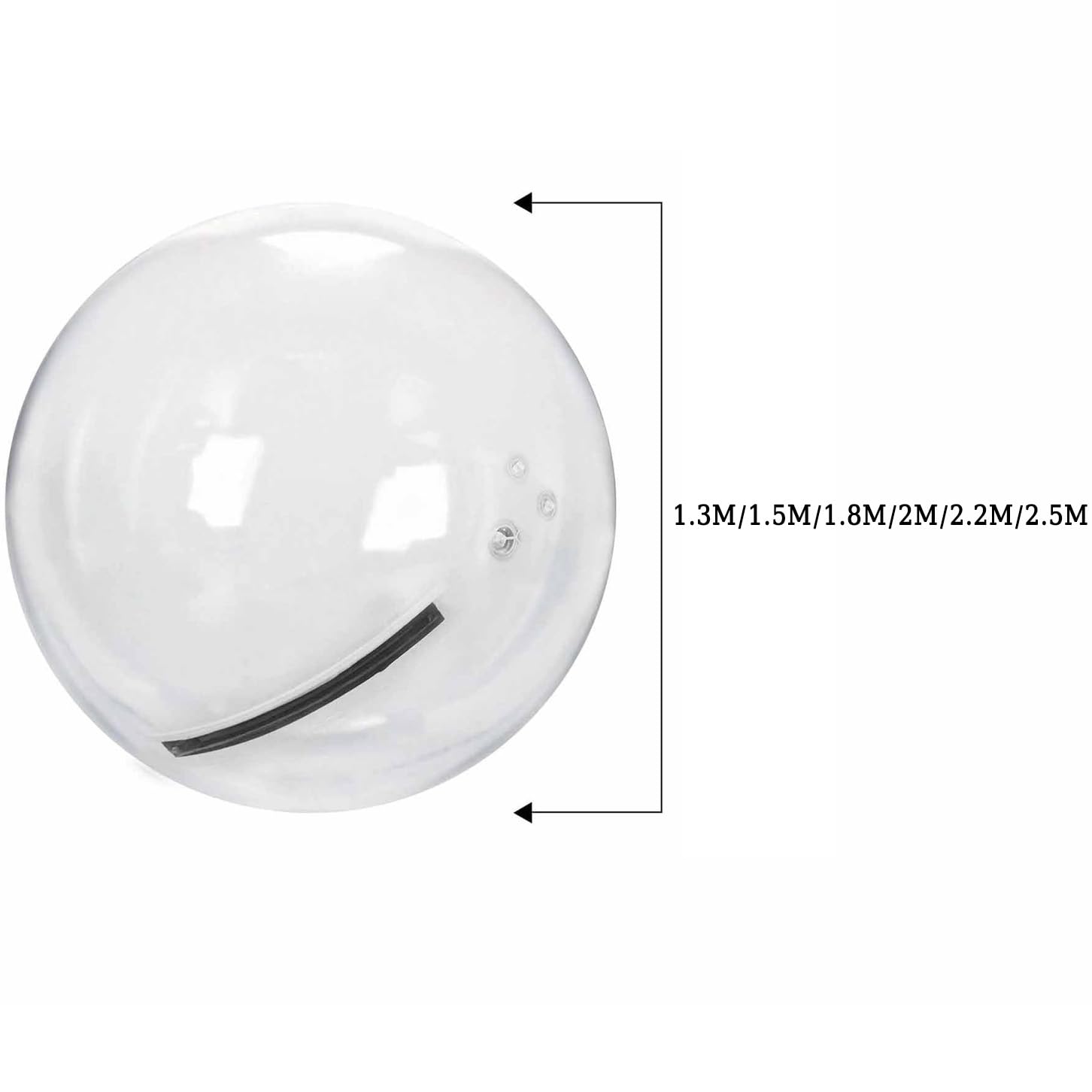 Bola inflable para caminar en el agua, para piscina, lago, playa, bola de burbujas transparente con cremallera para niños y adultos, diversión de verano