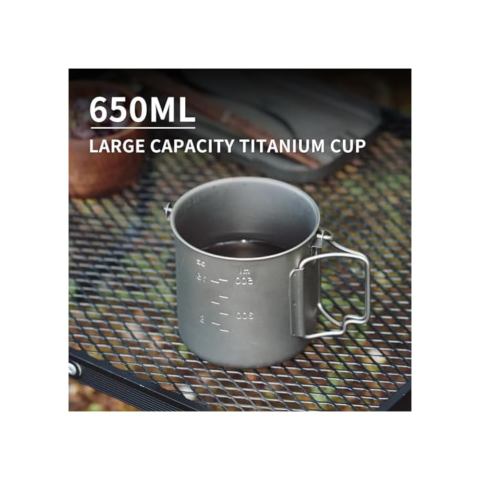 Naturehike Titanium Cup Camping Pot with Bail Handle - Image 5