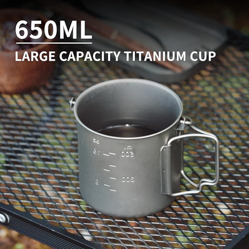 Naturehike Titanium Cup Camping Pot with Bail Handle - Image 5