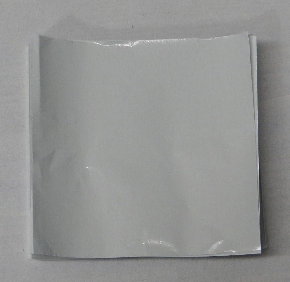 Candy Molds N More White Confectionery Foil Wrappers (500, 6x6 inch)