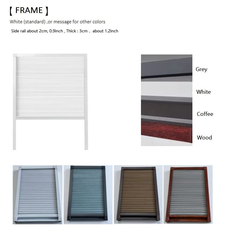 Blackout Honeycomb Blinds,Cellular Shades,Window Pleated Curtain with Side Rail Covered,Customize Size 25MM-KAKD250211