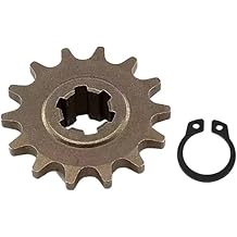 Front Gear Box Sprocket T8F 11T 13T 17T 20T Pinion Chain Cog Metal Compatible with 47cc 49cc Minimoto ATV Mini Bike Moped ScooterT8F 14T
