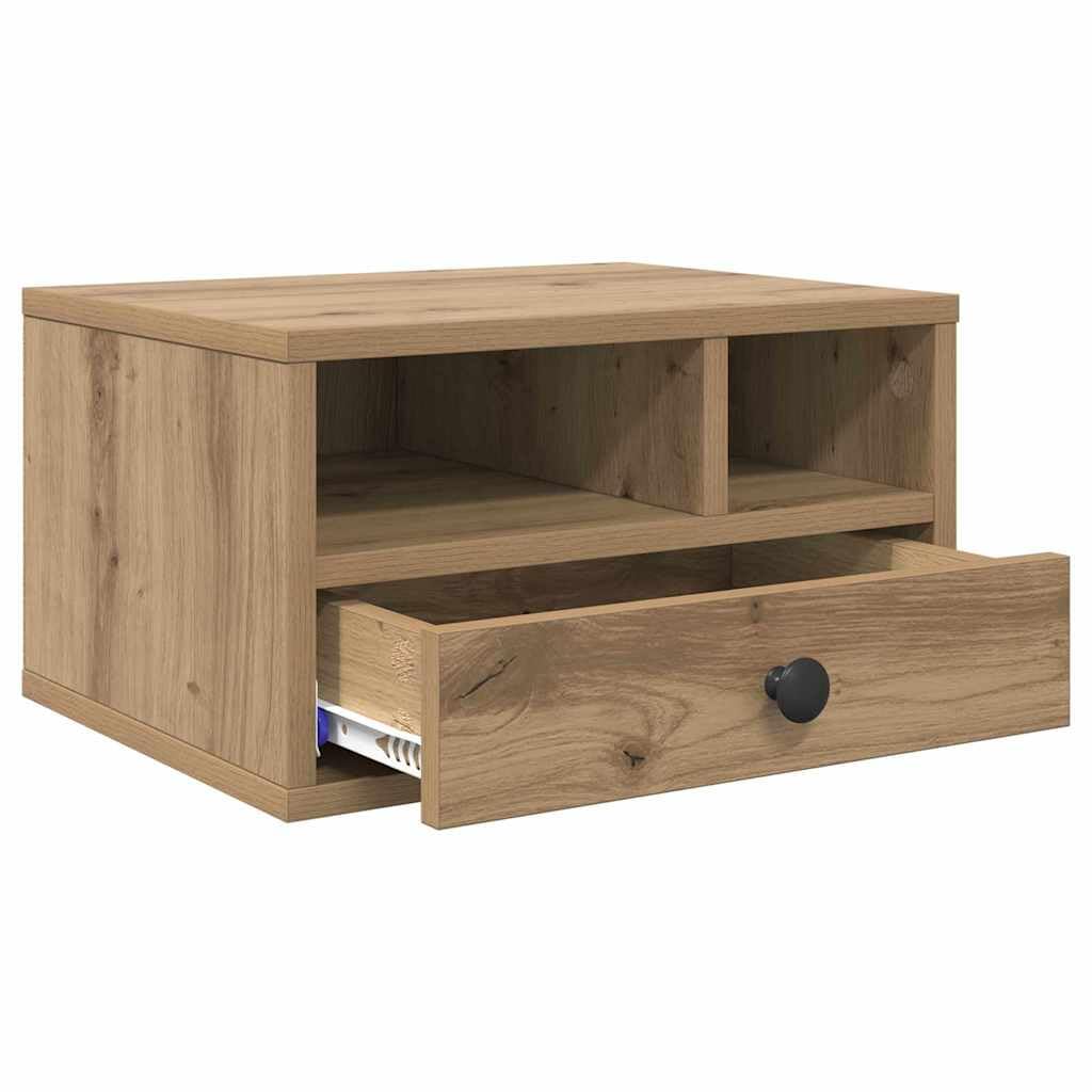 Druckerständer Artisan-Eiche 40x32x24 cm Holzwerkstoff mit Schublade