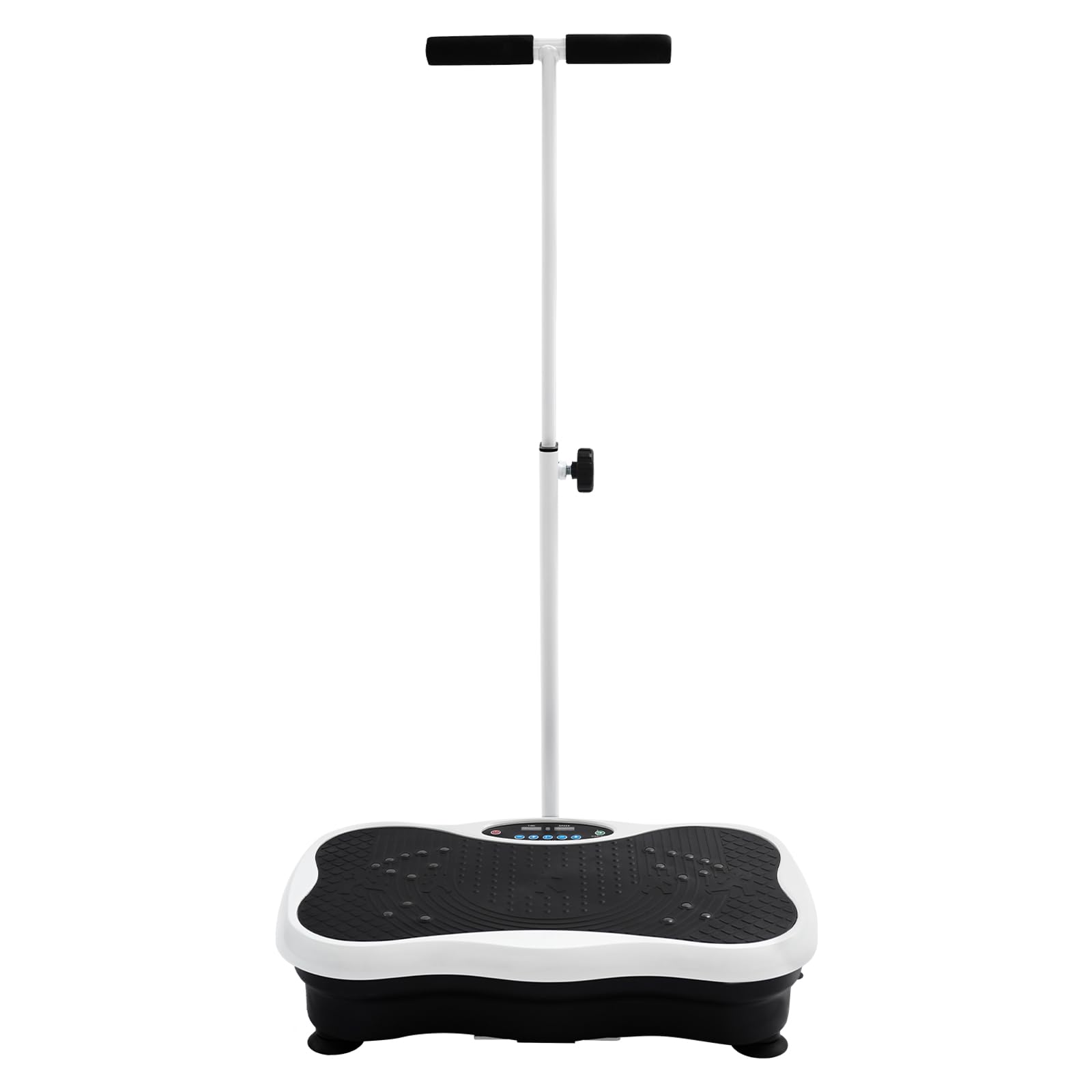 Pedana vibrante a 120 livelli, 10 programmi di allenamento, silenziosa, con fasce di allenamento, fino a 150 kg, per allenamento domestico