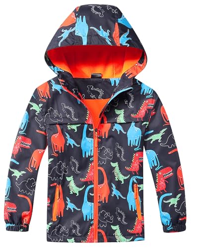 Happy Cherry Kid Boy Girl Camoflage Prints Waterproof Windbreaker Hoodie Jacket Fleece Coat 4-12Y