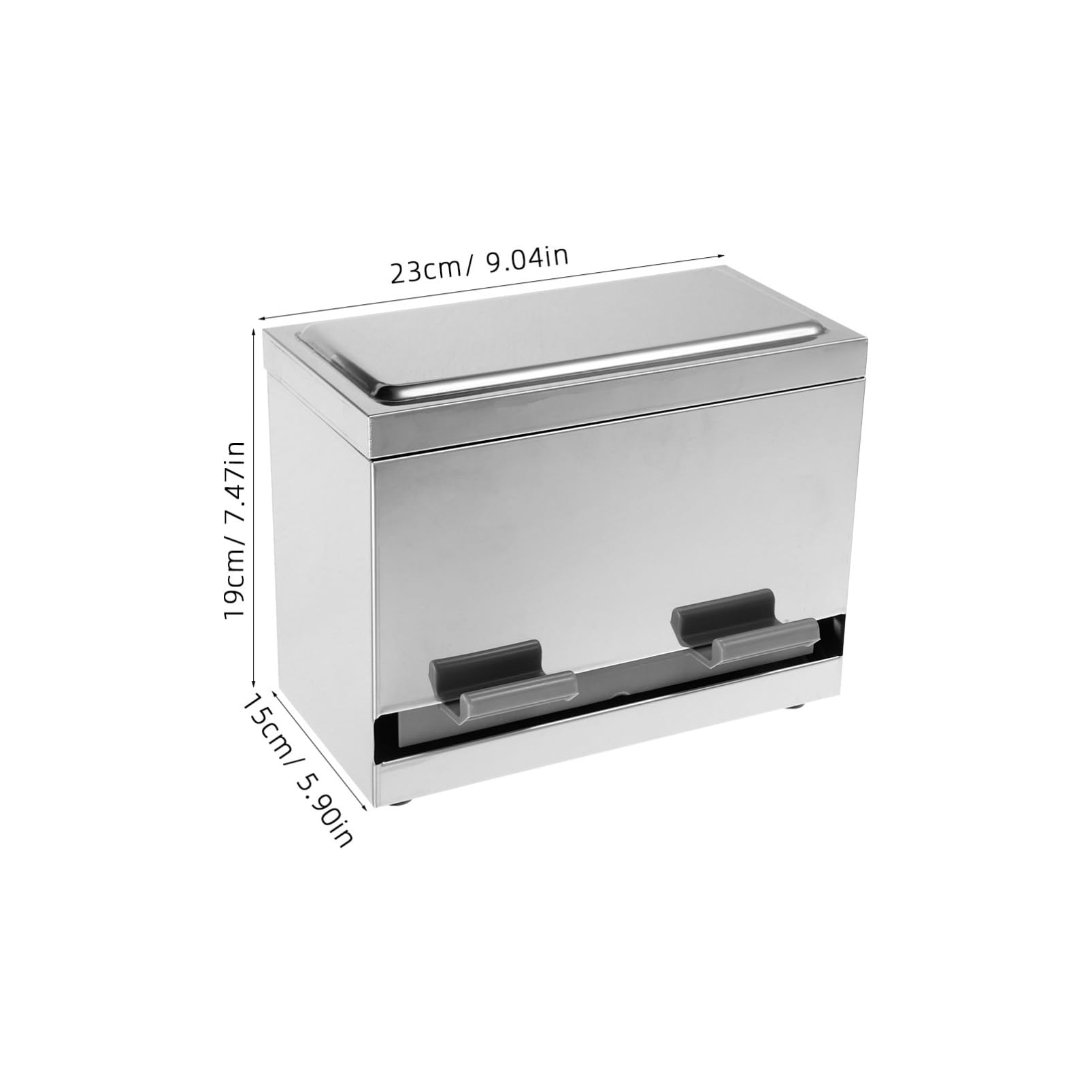 Kichvoe Multi-functional Straw and Chopstick Storage Box Automatic Press Dispenser Stainless Steel Holder for Convenient Dining Needs Restaurants and Homes Large Capacity Storage