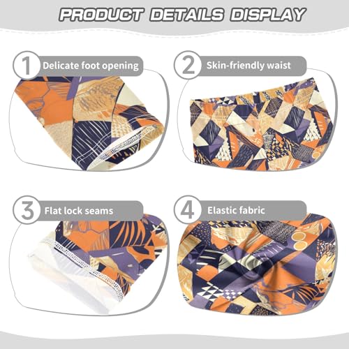 KLL Colored African Patchwork Motifs Girls Leggings Comfortable Full Length Leg Yoga Pants Gym3