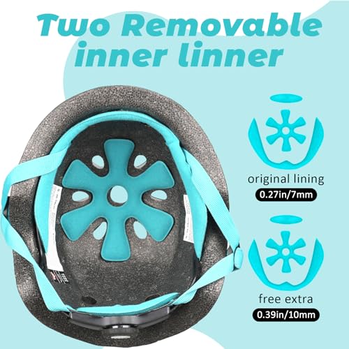 Image of Toddler Kids Bike Helmet, Adjustable and Multi-Sport, 3 Sizes for Ages 1-2-3-5-8-14 Years Child Infant Boys Girls