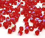 Feuerpolierte Glasschliffperlen in 3 mm, hochwertige böhmische Glasschiffperlen. Die Perlen eigenen sich wunderbar zur Herstellung von Schmuckstücken durch ihre gleichmäßige Verarbeitung.