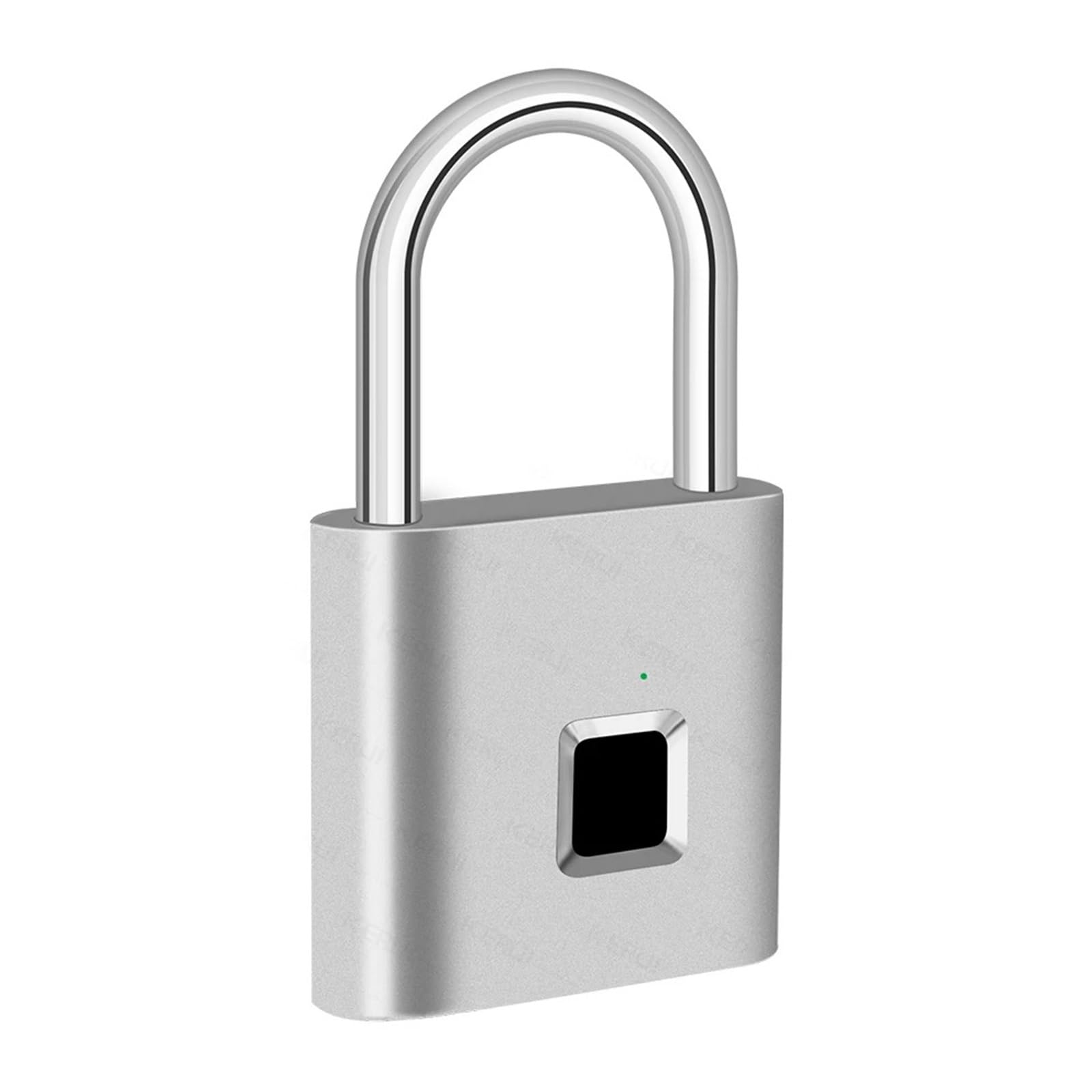JVDDI Smart Door Handle, Smart Fingerprint Padlock Waterproof Biometric Padlocks with Buit-in Rechargeable Battery Door Lock(Silver)