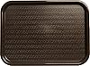Carlisle FoodService Products CT121669 Café Standard Cafeteria / Fast Food Tray, 12" x 16", Chocolate #1