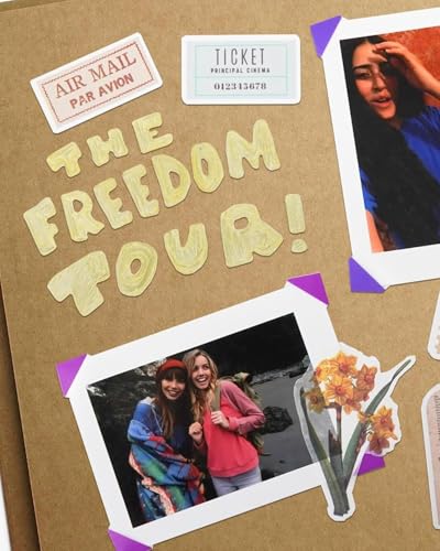 Álbum de fotos DIY vintage, cuaderno de viaje retro de 7 pulgadas cuadradas con hojas sueltas, 20 hojas / 40 páginas en papel kraft para recuerdos de parejas, familia, graduación y regalos miniatura 2
