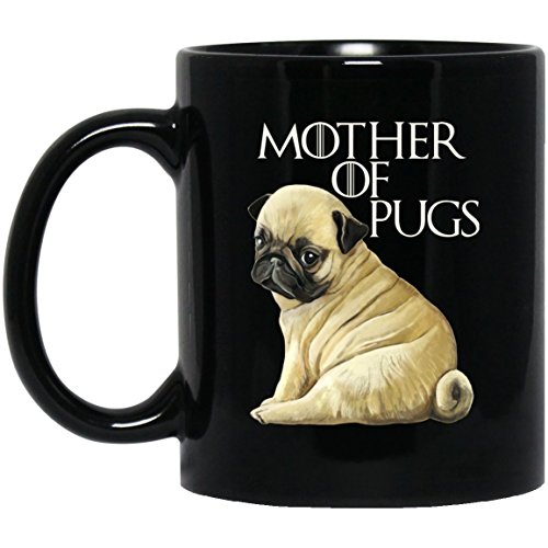 Taza con diseño de carlino con texto en inglés "Mo...