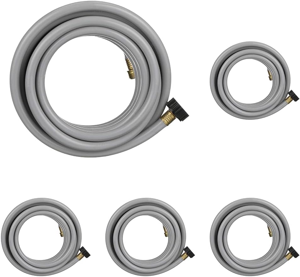 Valterra Flushing Hose for RVs, Campers, Trailers - 1/2" x 25', Gray