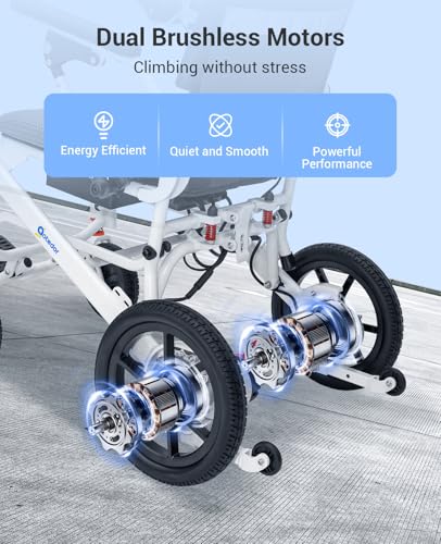 Image of Aotedor Lightweight Electric Wheelchairs,39 lbs Foldable Power Wheelchair