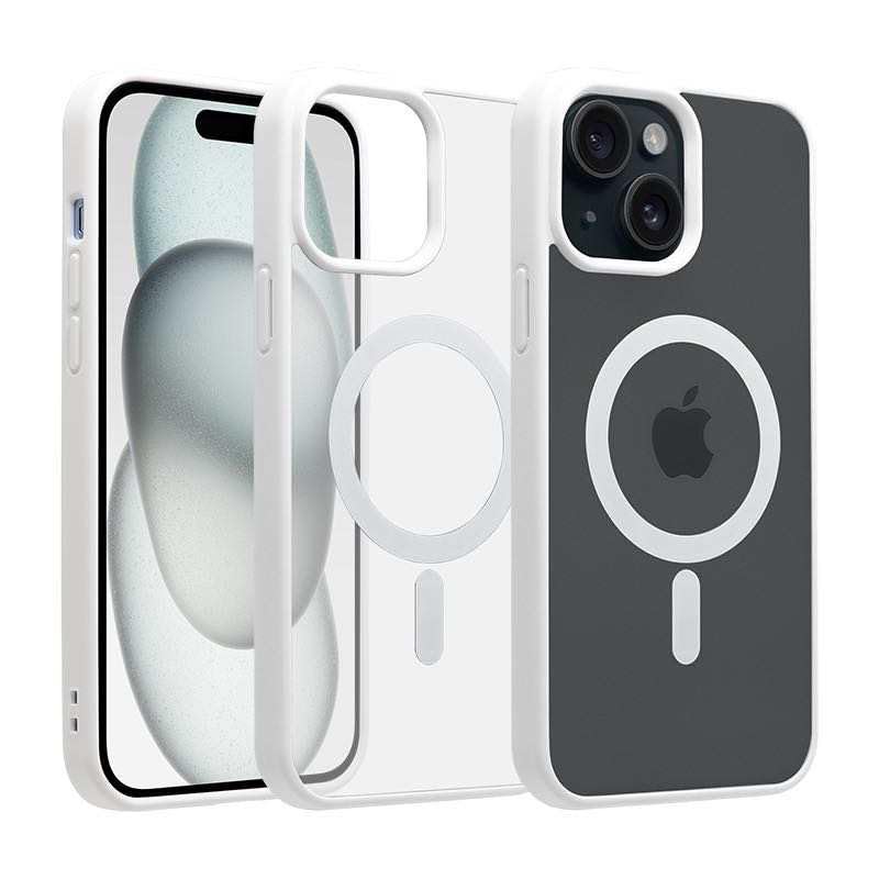 Komfort Designed for iPhone 15 Case | Compatible with MagSafe | Military-Grade Protection | Drop and Camera Protection | Anti-Scratch Shockproof Phone | Hard Back Cover for iPhone 15 (Pearl White) (B0CZXRQ6T1) Amazon Price History, Amazon Price Tracker