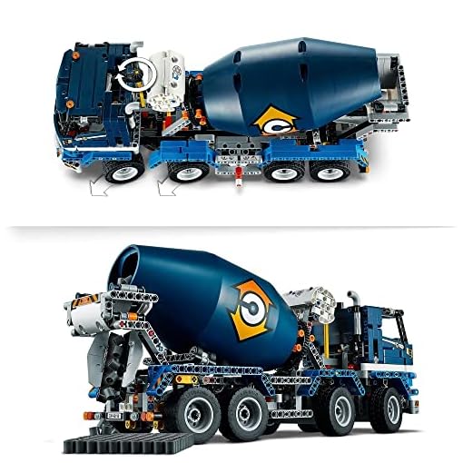 LEGO Building Block Technic Multicolour Plastic Concrete Mixer Truck 42112 Building Set - Image 5