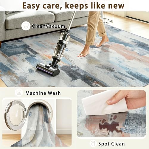 Tapis doux antidérapant pour entrée intérieur 60x90 cm lavable - 6