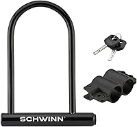 Schwinn 4ft x 8mm Braided Steel Bike Cable Lock with Keys - Self-Coiling, Weather-Resistant Anti-Theft Security