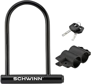 Schwinn 4ft x 8mm Braided Steel Bike Cable Lock with Keys - Self-Coiling, Weather-Resistant Anti-Theft Security