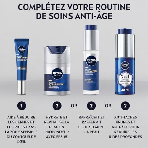 Crème Visage Homme Anti rides Active Age Hyaluron Nivea Men Le Flacon De 50ml - vue 8