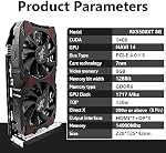 AISURIX Radeon RX 5500 XT 8gb GDDR6 Overclocked Graphic Card,128 Bit, 3XDP, HDMI, PCI Express 4.0X8, 8pin with Fan Intelligent Regulation System Gaming PC Computer Video Cards OC Edition for AMD