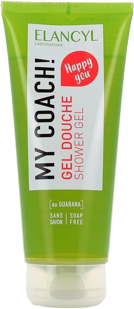 Elancyl Shower Gel Au GUArana - Soap Free - Invigorating Fragrance 6.7oz